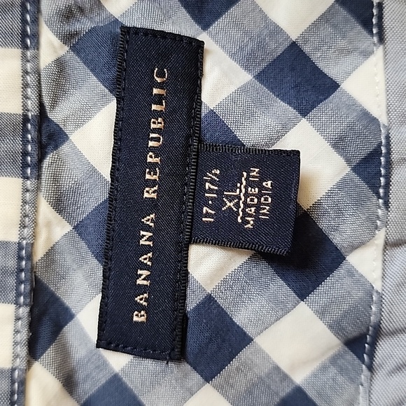 Banana republic xl 17-17 1/2 button down long sleeve shirt - Picture 2 of 8